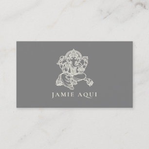 Ganesha oder Gott der Weisheit und des Erfolgs Visitenkarte