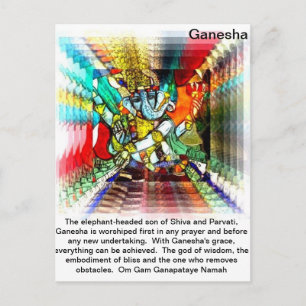 Ganesha Postcard Postkarte