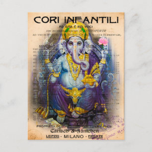 Ganesha Postkarte