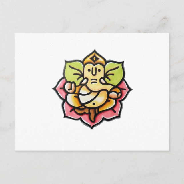 Ganesha Postkarte (Vorderseite)