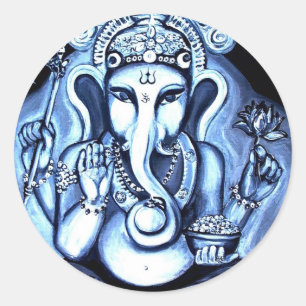 Ganesha Runder Aufkleber