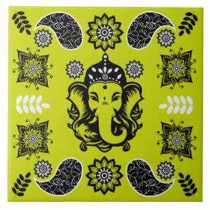 Ganesha-Themen-Hindu-Kunstprint Fliese