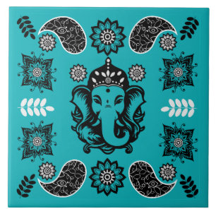 Ganesha-Themen-Hindu-Kunstprint Fliese