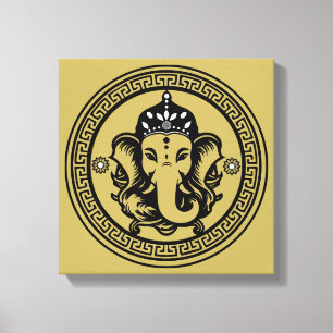 Ganesha-Themen-Hindu-Kunstprint Leinwanddruck