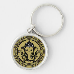 Ganesha-Themen-Hindu-Kunstprint Schlüsselanhänger