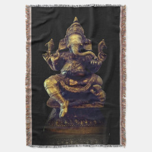 Ganesha Throw Blanket Decke