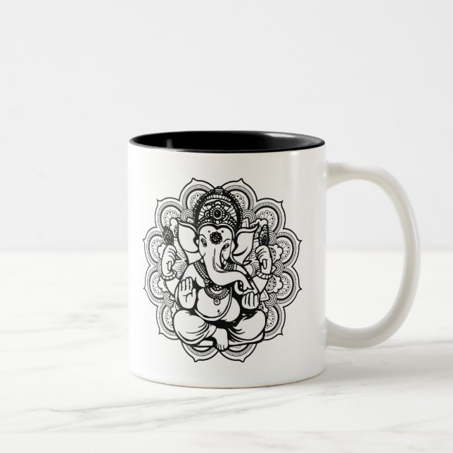 Ganesha Two-Tone-Kaffee-Tasse Zweifarbige Tasse (Rechts)