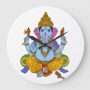 Ganesha-Uhr Große Wanduhr