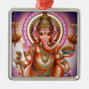 Ganesha Verzierung #7 Silbernes Ornament