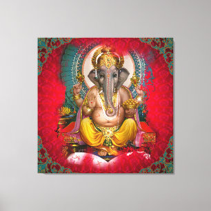 GANESHA - Wrapped Canvas Leinwanddruck