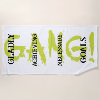GANG! green Beach Towel Strandtuch