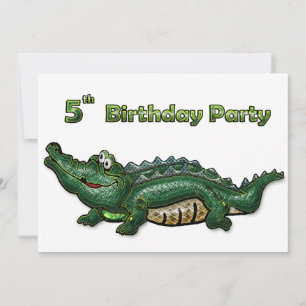 Gang Green Gator 5. Geburtstag Einladung