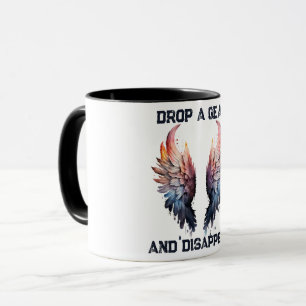 Gang runterschalten und verschwinden, Motorrad Tasse