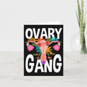 Gang Uterus Ovarialer Feminismus Feminist Karte