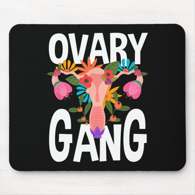 Gang Uterus Ovarialer Feminismus Feminist Mousepad (Vorne)