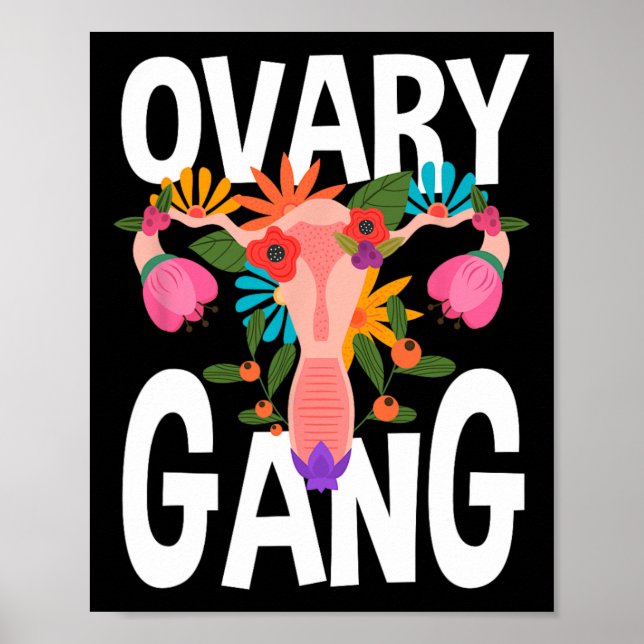 Gang Uterus Ovarialer Feminismus Feminist Poster (Vorne)