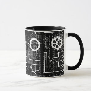 Gängereichlich Tech-inspirierte Kaffee-Tasse Tasse