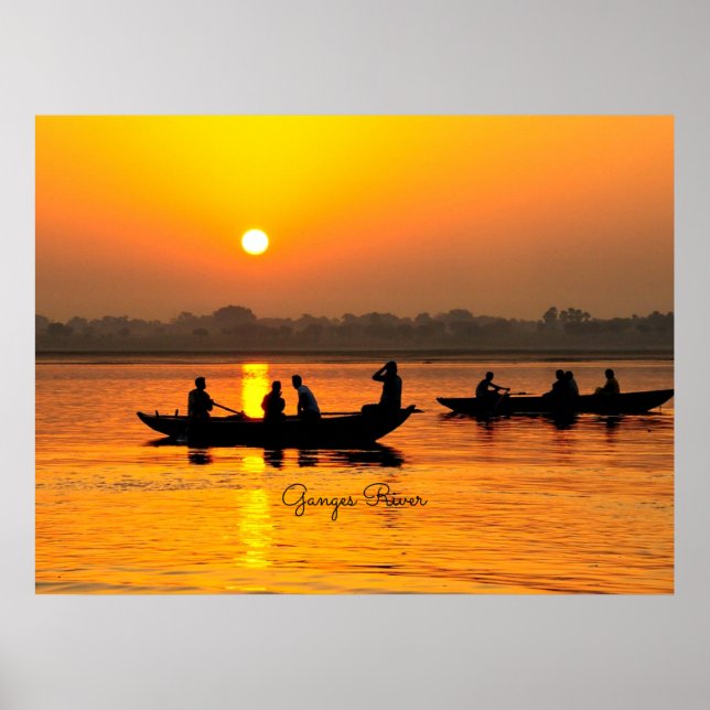 Ganges River, malerisch Poster (Vorne)