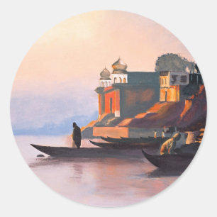 GangesDawn Runder Aufkleber