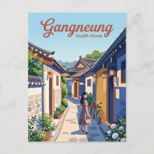 Gangleung-Gasse Südkorea Postkarte