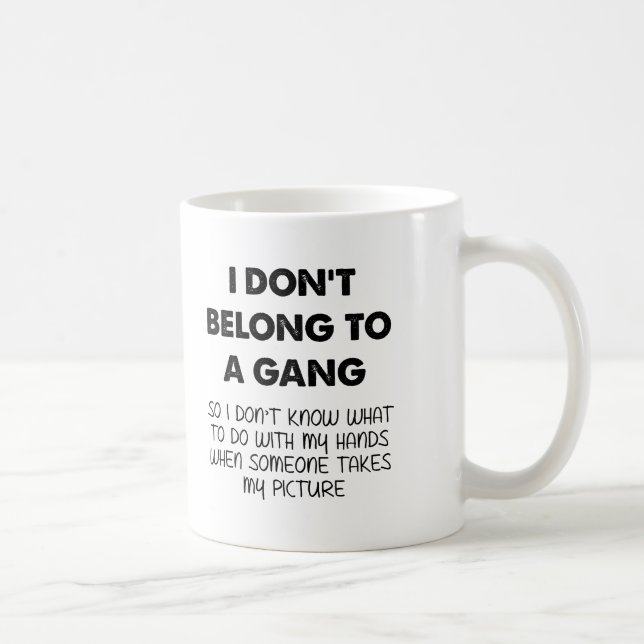 Gangloses Bild, lustiger Mug Kaffeetasse (Rechts)