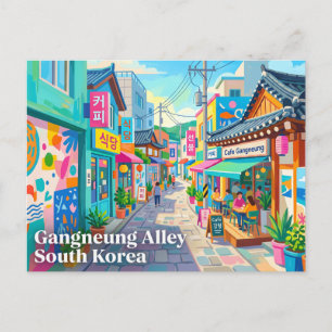 Gangneung Gasse Südkorea Postkarte