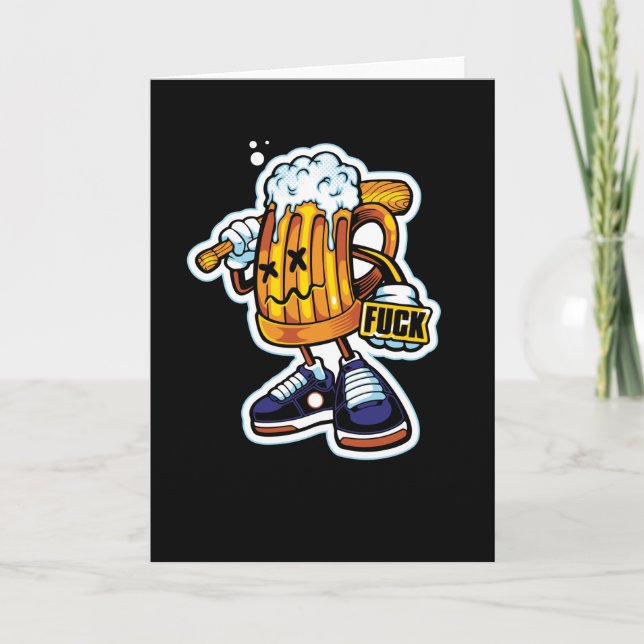 Gangsta Beer Karte (Vorderseite)