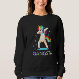 Gangsta-Einhorn-Dab-Festival-Club-Rave Sweatshirt