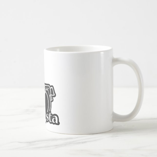Gangsta - Gangster-Revolver-Gewehr-Pistole Kaffeetasse (Rechts)