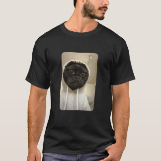 Gangsta Kitty Gangster Schwarze Katze Meme Lustige T-Shirt