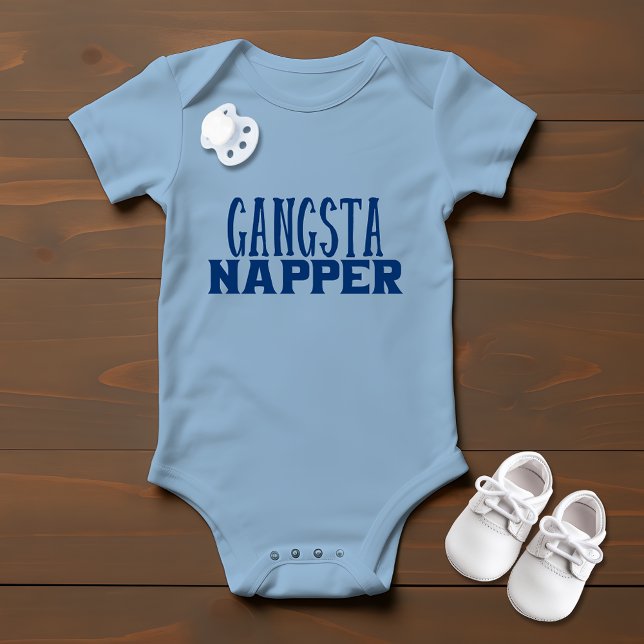 Gangsta Napper Niedlich und Funny Boy Baby Strampler (Von Creator hochgeladen)