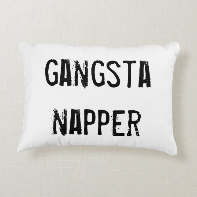 Gangsta Napperkissen Zierkissen (Rückseite)