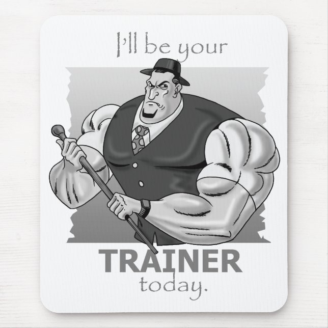 Gangsta persönlicher Trainer Mousepad (Vorne)