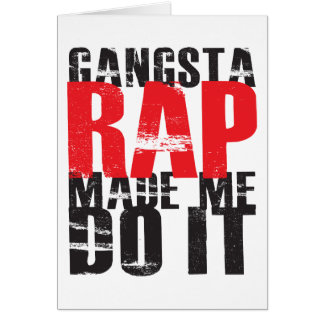 Gangsta Rap ließ mich es tun - Schwarzes