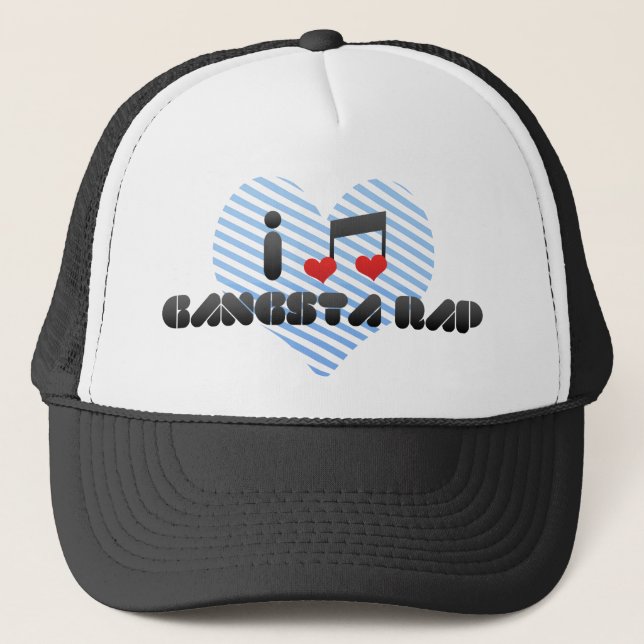 Gangsta Rap Truckerkappe (Vorderseite)