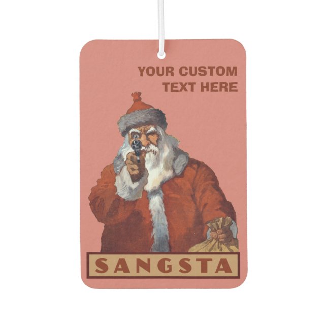 Gangsta Santa Custom Car Lufterfrischer (Vorderseite)