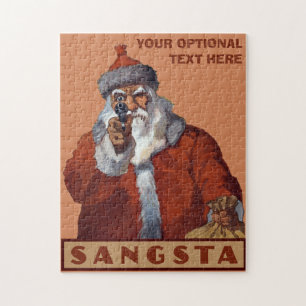 Gangsta Santa individuelles Puzzle
