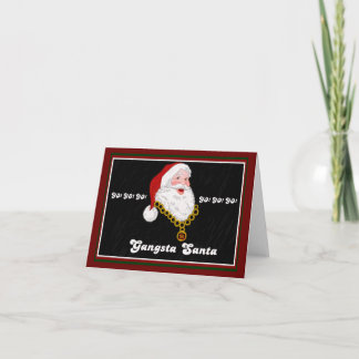 Gangsta Santa Note Card Feiertagskarte