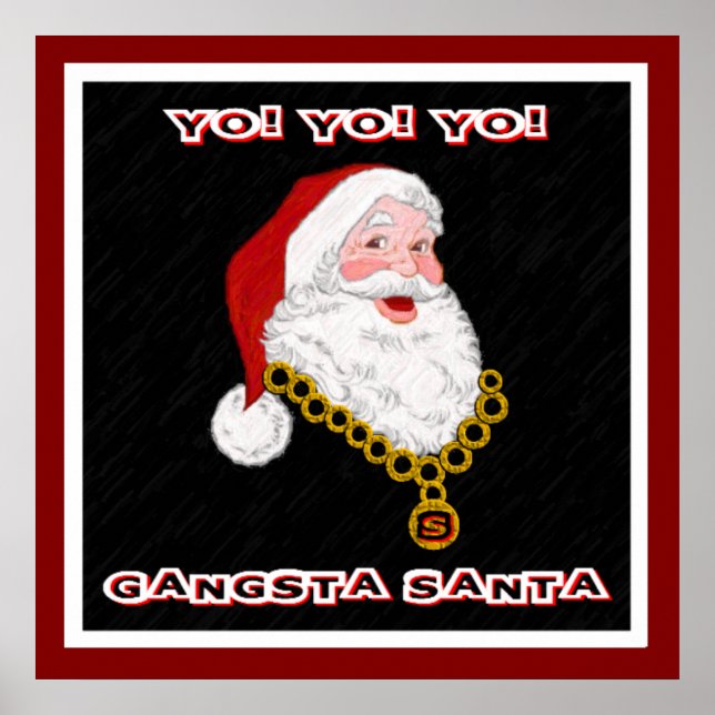 Gangsta Santa Poster (Vorne)