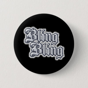 Gangsta Thug Bling Glitzer Grafikkommentare   Grap Button