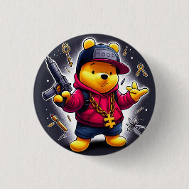 Gangsta Winnie der Pooh 1 Button