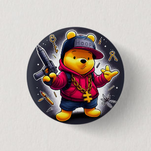 Gangsta Winnie der Pooh 1 Button