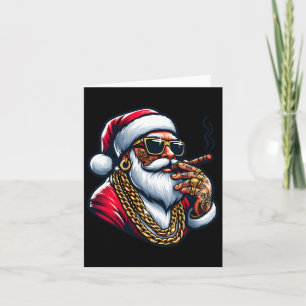 Gangsta Wrapper Funny Cool Santa Gangster Pajama C Karte