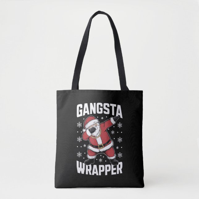 Gangsta Wrapper Funny Dabbing Weihnachten (Vorderseite)