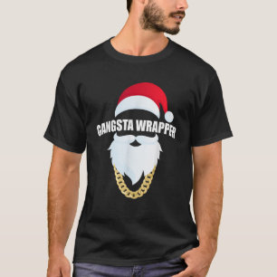 Gangsta Wrapper Funny Weihnachts T Shirt