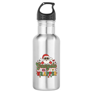 Gangsta-Wrapper-Santa-Weihnachten Edelstahlflasche