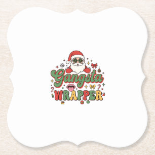 Gangsta-Wrapper-Santa-Weihnachten Untersetzer