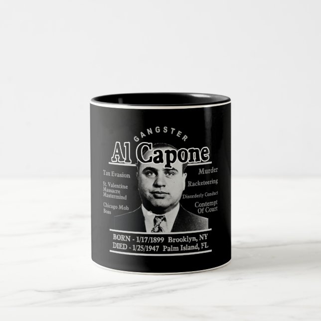 Gangster Al Capone Zweifarbige Tasse (Mittel)