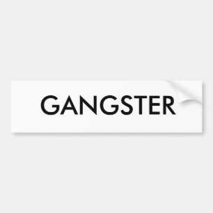 GANGSTER AUTOAUFKLEBER