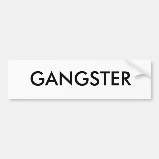 GANGSTER AUTOAUFKLEBER (Vorne)
